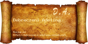 Debreczeni Adelina névjegykártya